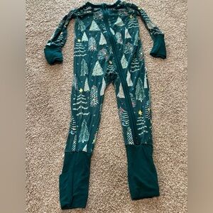 Little Sleepies Forest Green Twinkling Trees One Piece Sleeper